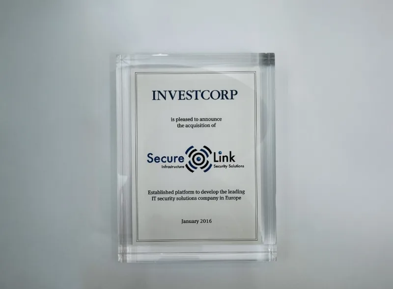 Secure Link Investment with Investcorp